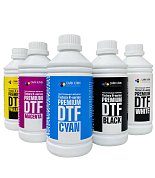  DTF чернила текстильные Tintera R-series PREMIUM, набор CMYK + белый WHITE подложка, 5 литров, 240 USD
