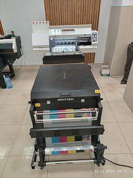 Комплекс для DTF печати UNIVERSAL K-6204 принтер 60см_сушка-конвейер 60см, i3200*4шт, Flexi