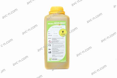 Экосольвентные чернила VEIKA Eco-fast Yellow бутылка 1 л