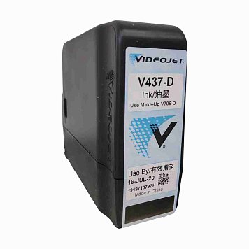 Оригинальный картридж Videojet V437-D с сольвентными чернилами